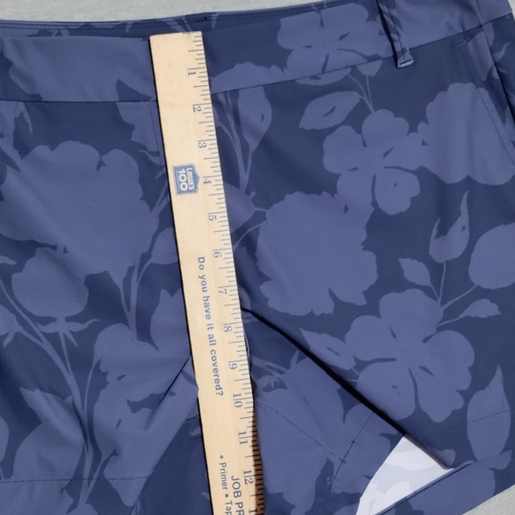 Spanx Sunshine Shorts Womens XL Pull On Chino Beach Casual Floret Navy Blue‎ - Picture 13 of 15